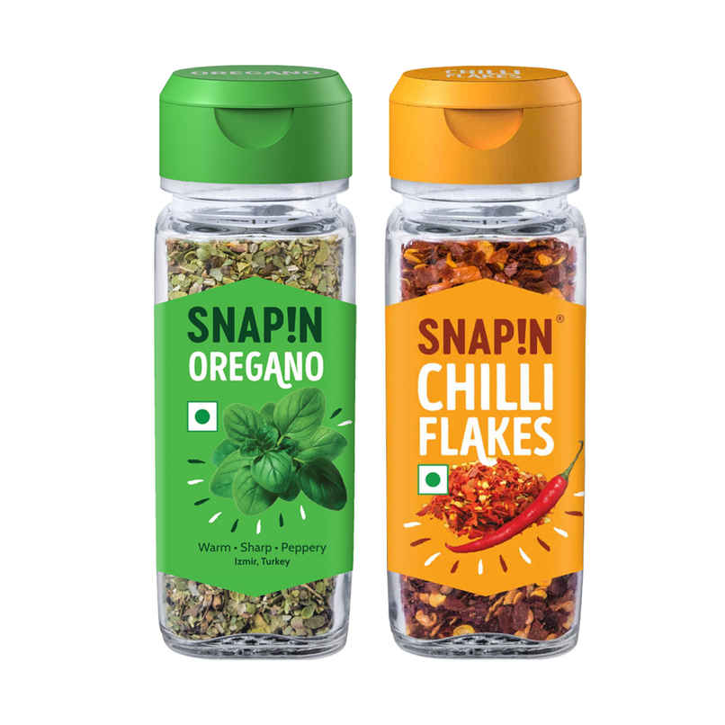 Snapin Oregano (20g) & Snapin Red Chilli Flakes (35g) Combo