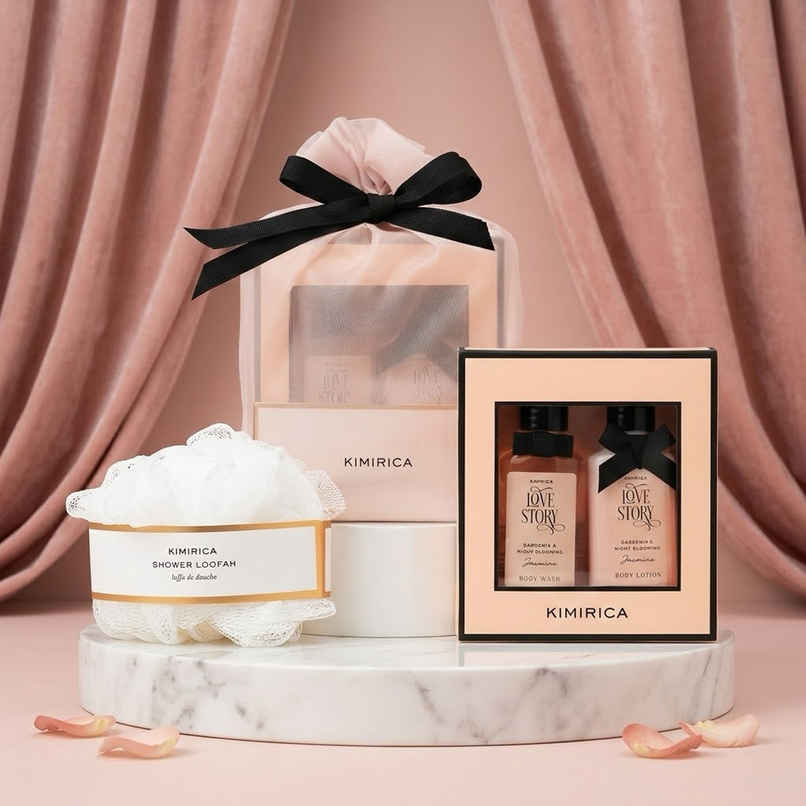 Kimirica Valentine Nothing But Love Potli Set | Bath Duo in Reusable Potli | Cute Gift for Her