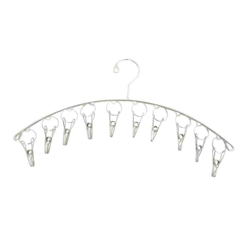 New Dawn 10 Clips Stainless Steel Rust-Free Cloth Hanger For Drying Clothes Drying Hanger