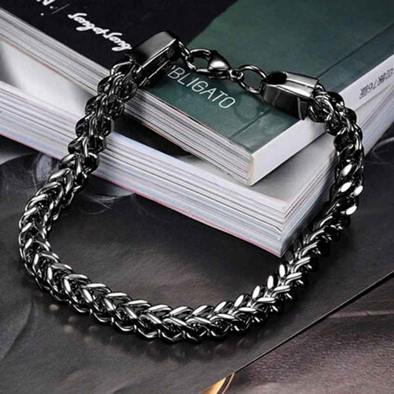 Fashion Frill Men's Criss Cross Bracelet Black Regular