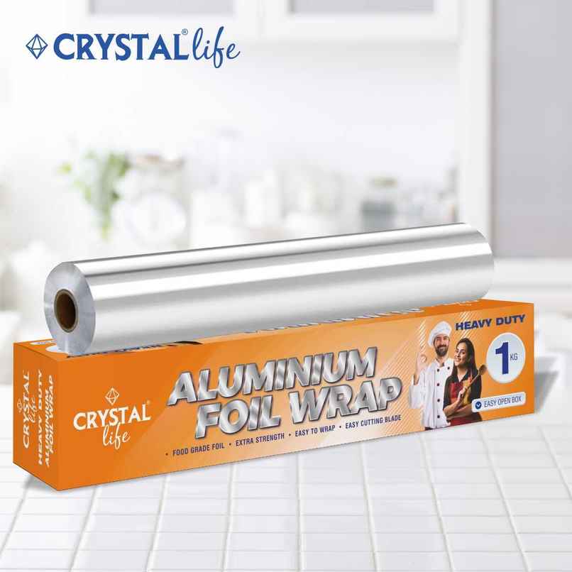 Crystal Life Aluminium Foil Wrap | 1 kg | 69 Meter | 18 Mic