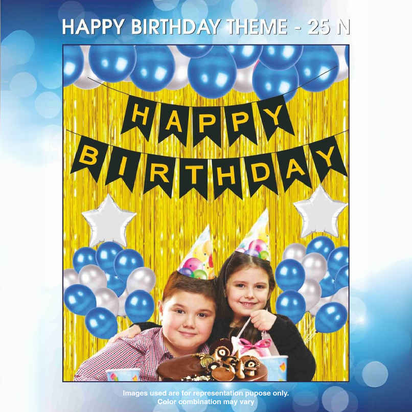 Happy Birthday Theme | Assorted Colours | Let's Vybe