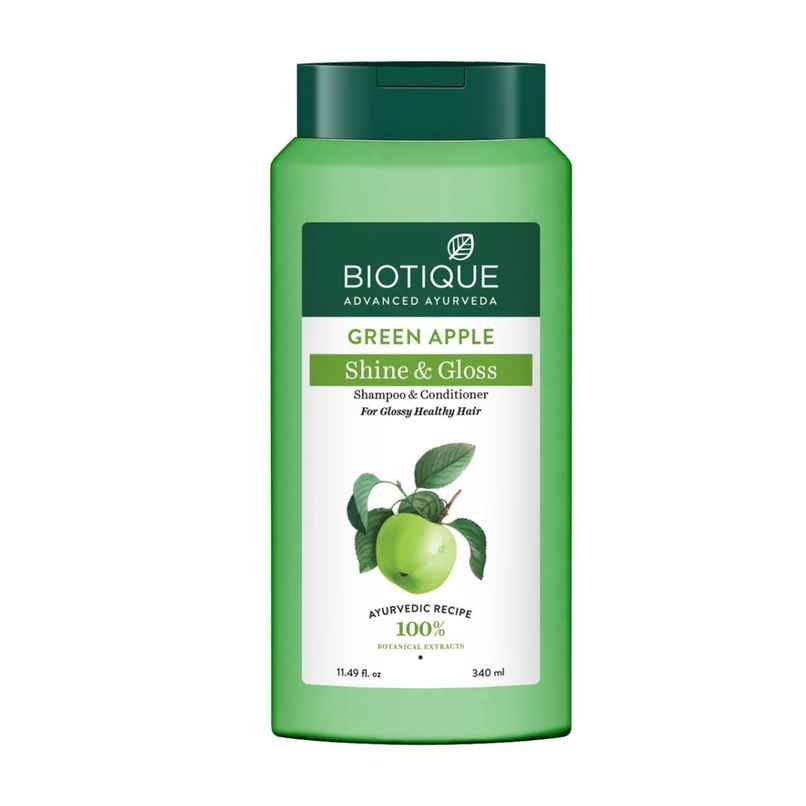 Biotique Green Apple Shine & Gloss Shampoo With Conditioner