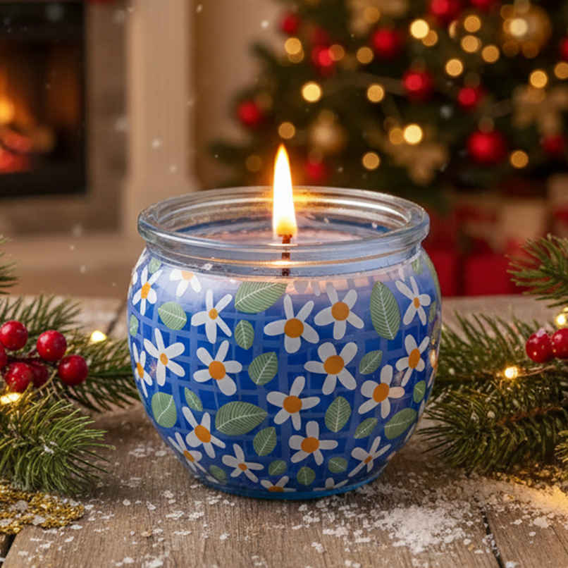 Shrink Sleeve Glass Candle | Fresh & Linen | Home Decor | Pan Aromas