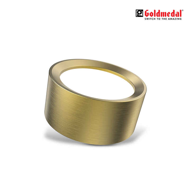 Goldmedal Eco 3W Led Surface Light - Round (Gold)-Cool Daylight - Pack of 1