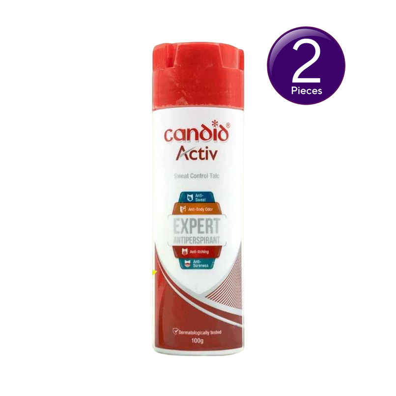 Candid Activ Sweat Control Talc 100 g Combo