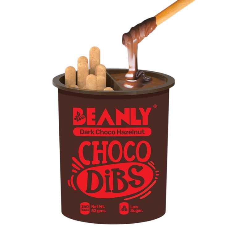 Beanly Dark Choco Hazelnut Spread with Breadsticks