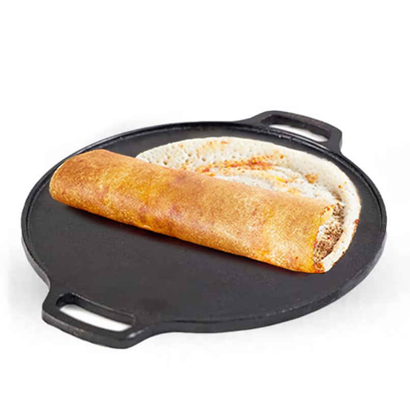 The Indus Valley Pre-Seasoned Cast Iron Tawa for Dosa/Chapathi | 30.2cm/11.8 inch