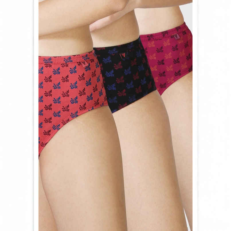 Van Heusen Women Pack of 3 Anti Bacterial Waistband Hipster Panty |M |Colour May Vary