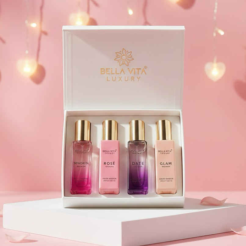 Bella Vita Organic Luxury Perfumes Gift Set For Women | Elegant Everyday Fragrance Blends