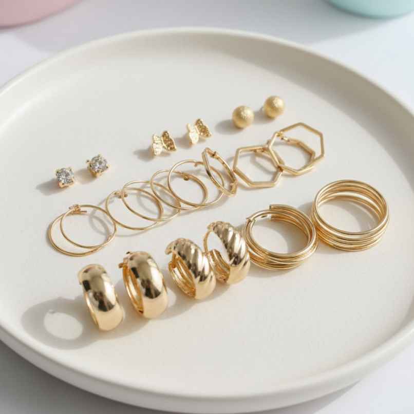 The Opal Factory Style 03 Gold Earrings-091