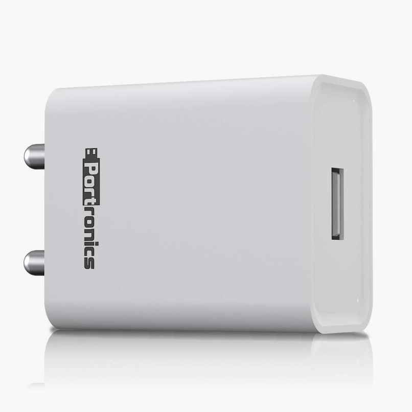 Portronics Adapto 62 POR 1062 USB Wall Adapter with 2.4A Fast Charging Single USB Port(White) Portronics Adapto 62 POR 1062 USB Wall Adapter with 2.4A Fast Charging Single USB Port(White)