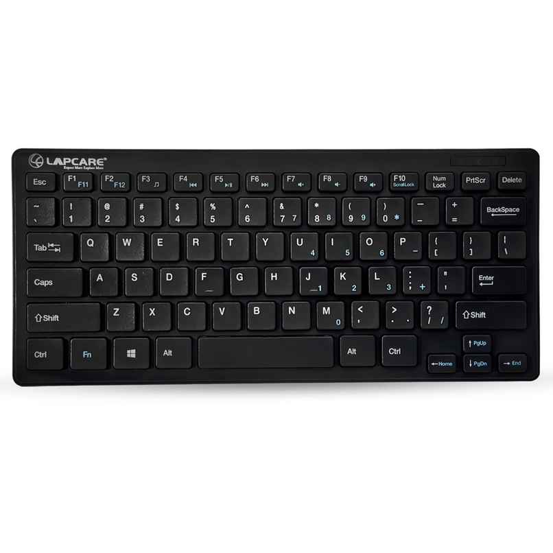 Lapcare Wireless Mini Keyboard | 2.4 GHz | 87 Keys | Compatible with Windows PC-Laptop-MAC