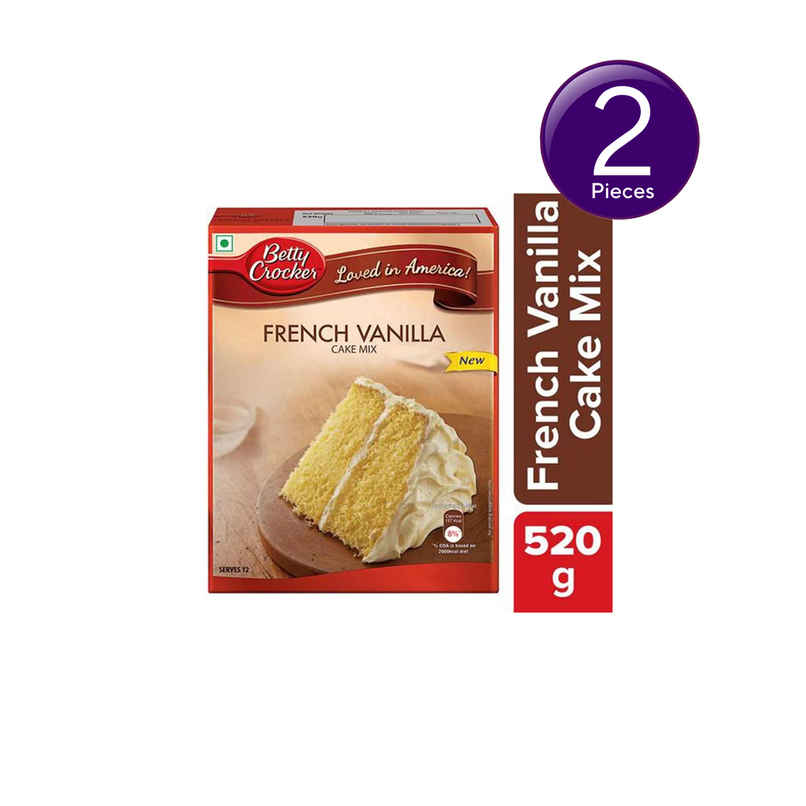 Betty Crocker French Vanilla Instant Cake Mix Powder| Combo