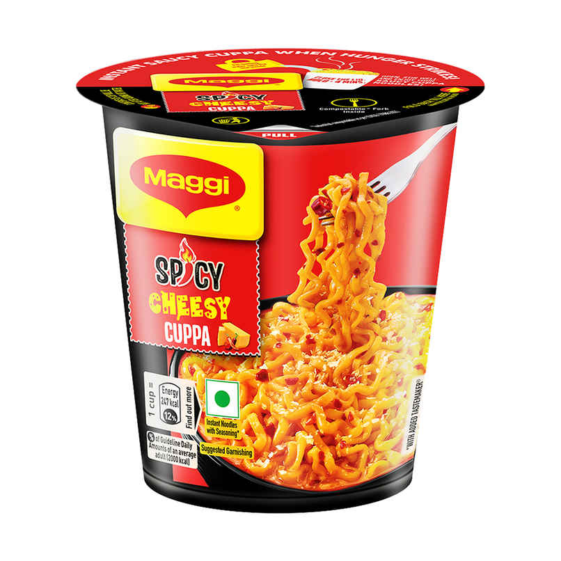 Maggi Spicy Cheesy Instant Cuppa Noodles Maggi Spicy Cheesy Instant Cuppa Noodles