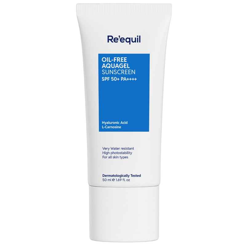 Re'Equil Oil Free Aquagel Sunscreen Hyaluronic Acid For Hydration Re'Equil Oil Free Aquagel Sunscreen Hyaluronic Acid For Hydration