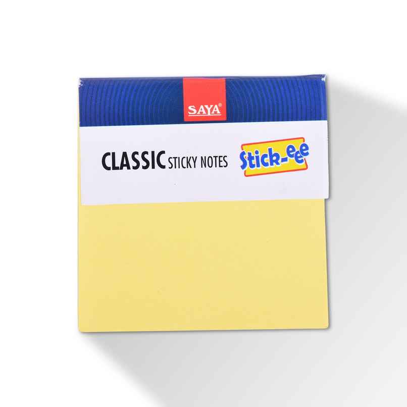 Saya Sticky Notes 3 x 3 inch | 100 Sheets Self-Adhesive Memo Notes for Office & Study