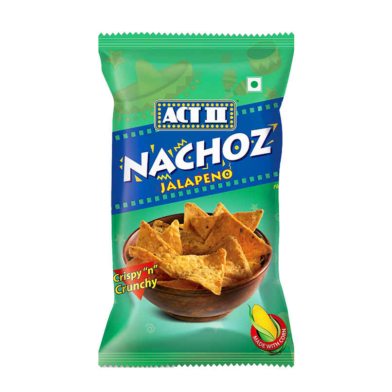 Act II Jalapeno Nachos - Tortilla Chips | Ready to Eat Snacks | Big Pack