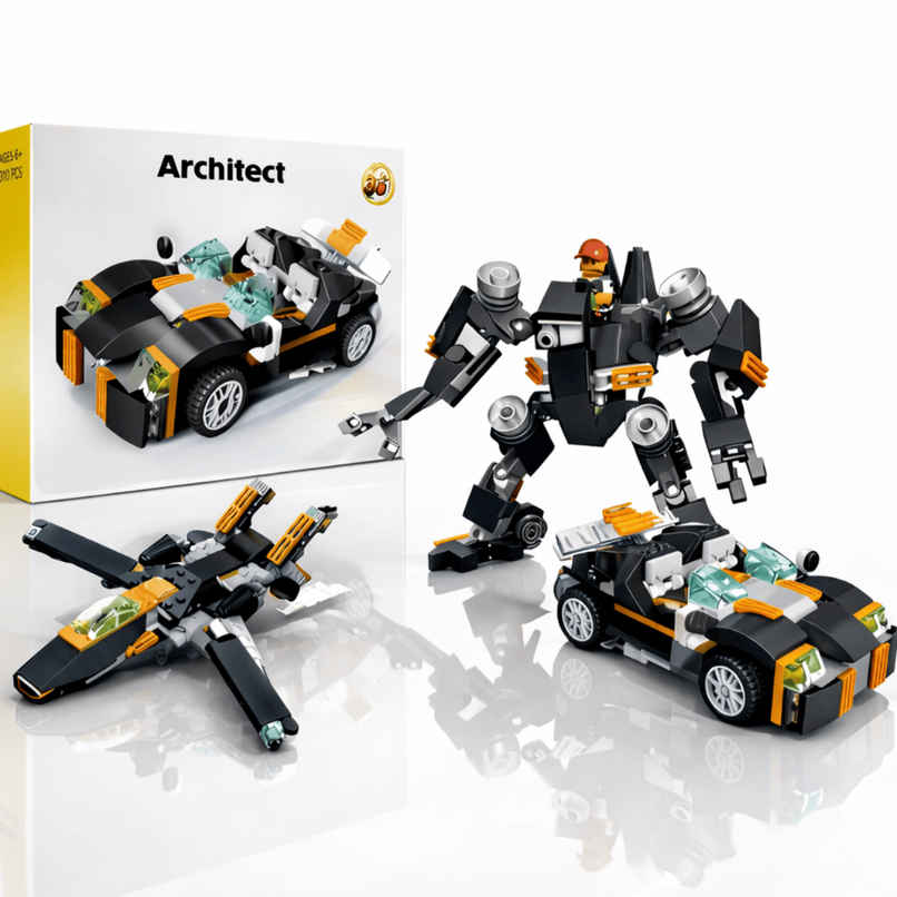 Fablue 36 in 1 Bugati Car Architect Building Blocks Toy Set for Kids