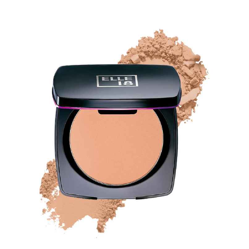 Elle 18 Lasting Glow Compact | 9 Hrs Oil-Free | Vitamin E And C | Matte Finish - Pearl