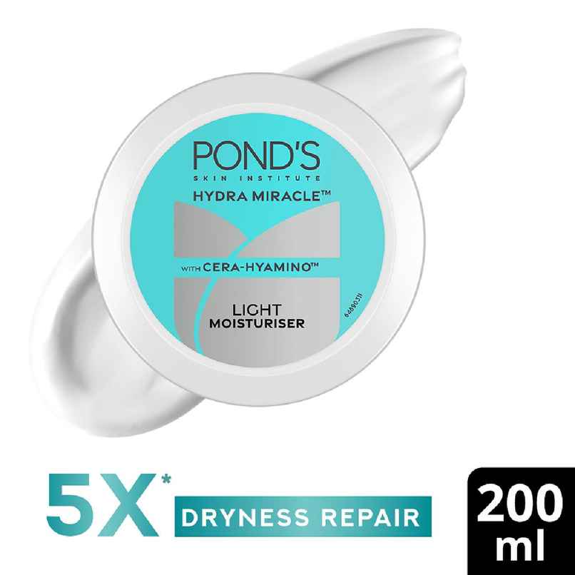 Pond's  Light Moisturiser With Cera-Hyamino For 5X Dryness Repair For Soft, Smooth Skin, 50Ml