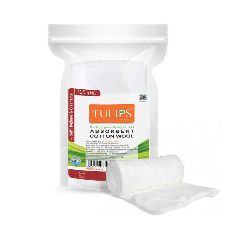 Tulips Absorbent Cotton Wool | Sheet Roll Tulips Absorbent Cotton Wool | Sheet Roll