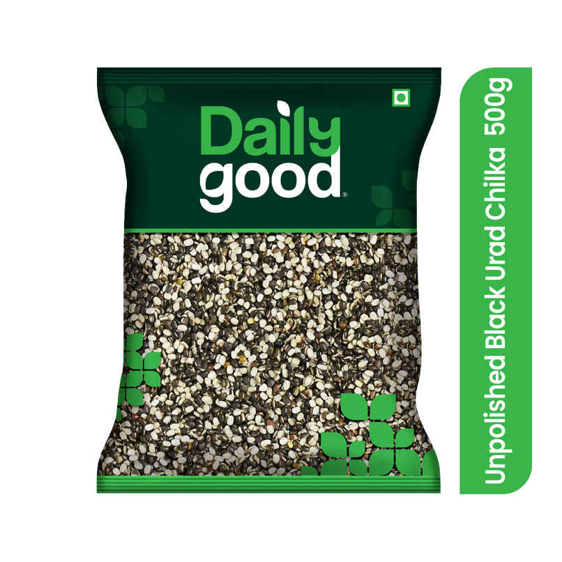 Daily Good Unpolished Urad Black Chilka - Splits Daily Good Unpolished Urad Black Chilka - Splits