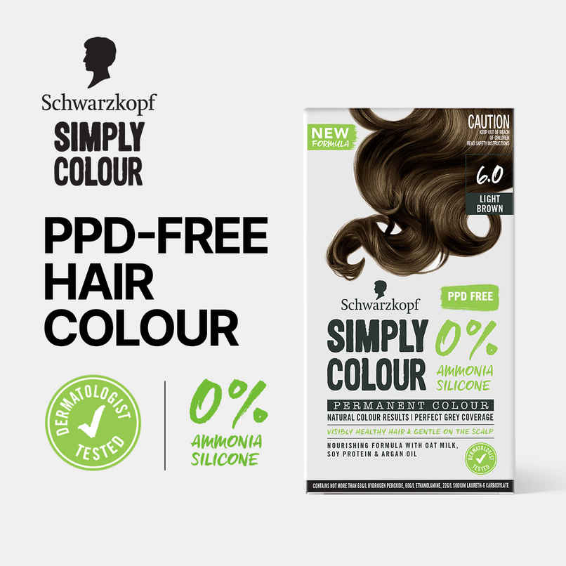 Schwarzkopf Simply Color Permanent Hair Colour 6-00 Light Schwarzkopf Simply Color Permanent Hair Colour 6-00 Light