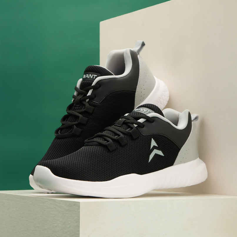 Avant Men's Pulse Walking Shoes | Black & Grey - UK 6 Avant Men's Pulse Walking Shoes | Black & Grey - UK 6