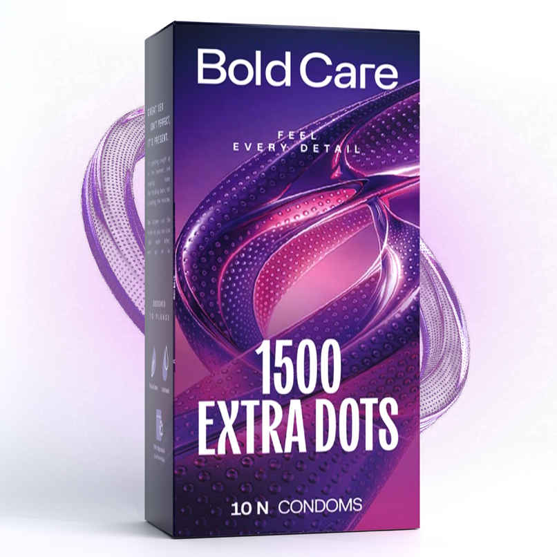 Bold Care Extra Dotted Condom | 1500 Raised Dots