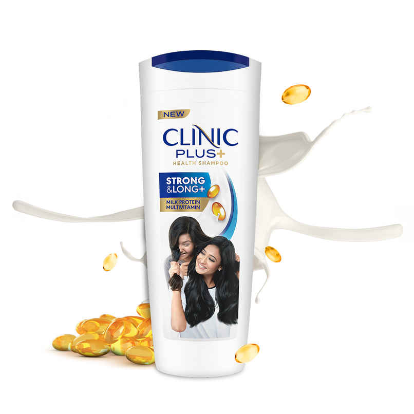 Clinic Plus Strong & Long Shampoo with Milk Proteins and Multivitamins Clinic Plus Strong & Long Shampoo with Milk Proteins and Multivitamins