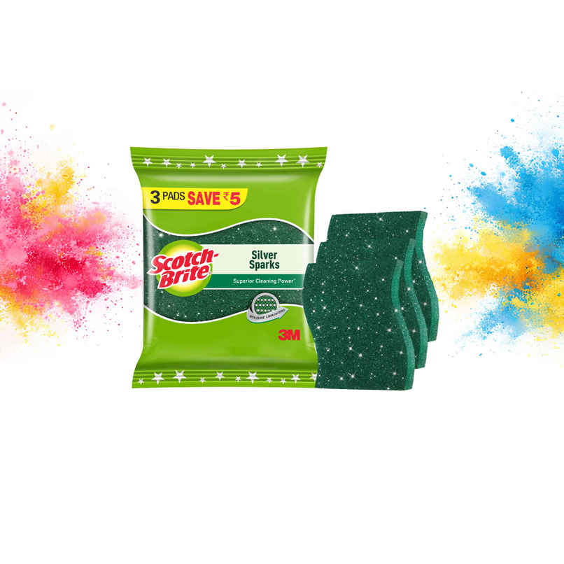 Scotch-Brite Silver Sparks 3s Pack (Pack of 3)