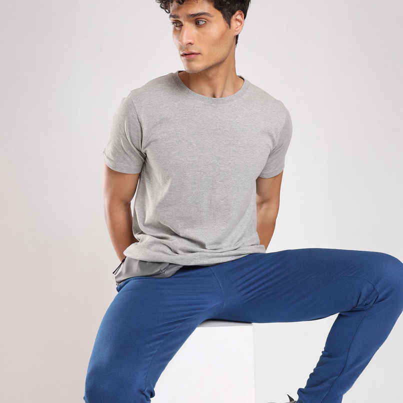 Nobero Men's Plain Classic Fit T-shirt | Grey Melange - S Nobero Men's Plain Classic Fit T-shirt | Grey Melange - S