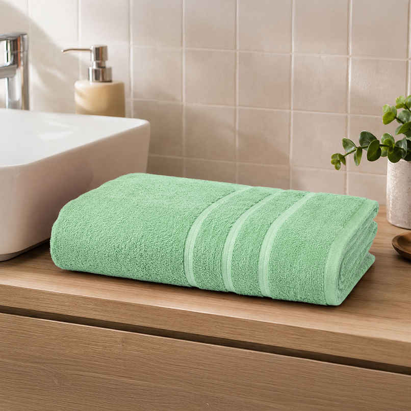 Home Elegance by myTrident Comfort Living Cotton Bath Towel | 16 in x 24 in | Spa Green Home Elegance by myTrident Comfort Living Cotton Bath Towel | 16 in x 24 in | Spa Green