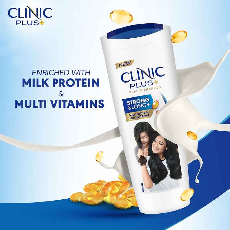 Clinic Plus Strong & Long Shampoo with Milk Proteins and Multivitamins Clinic Plus Strong & Long Shampoo with Milk Proteins and Multivitamins