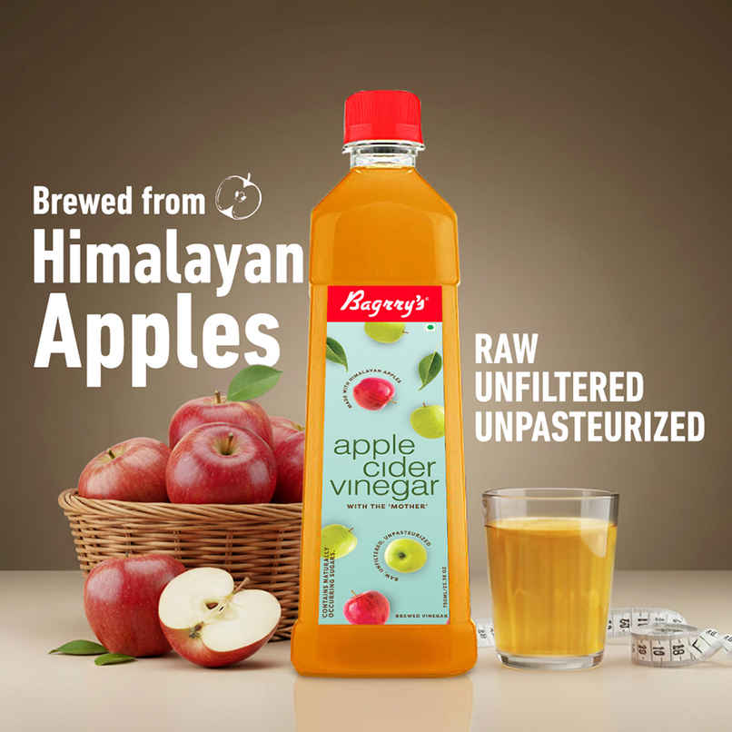Bagrrys Apple Cider Vinegar with the Mother Certified Organic,Made with Himalayan Apples,Raw Bagrrys Apple Cider Vinegar with the Mother Certified Organic,Made with Himalayan Apples,Raw