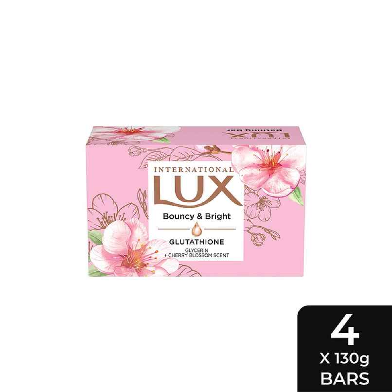 LUX International Bouncy & Bright Bathing Soap with Glutathione & Glycerin for Soft Skin LUX International Bouncy & Bright Bathing Soap with Glutathione & Glycerin for Soft Skin