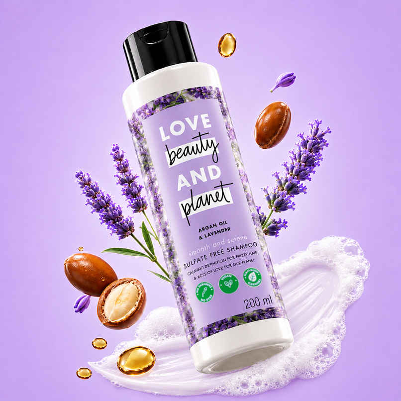 Love Beauty & Planet Argan Oil & Lavender | Sulfate Free Smooth & Serene Shampoo Love Beauty & Planet Argan Oil & Lavender | Sulfate Free Smooth & Serene Shampoo