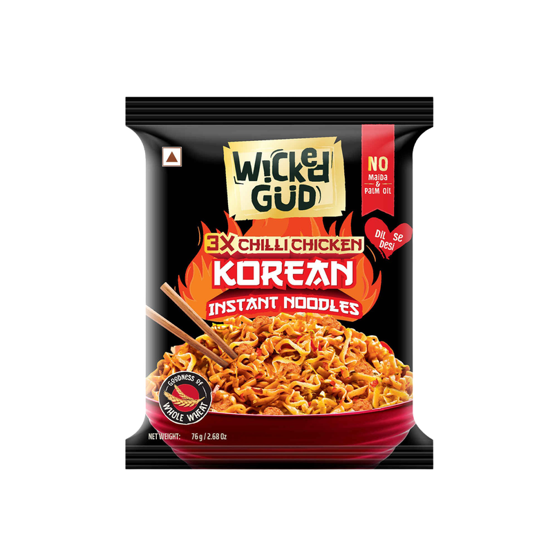 Wickedgud 3X Chilli Chicken Korean Instant Noodles