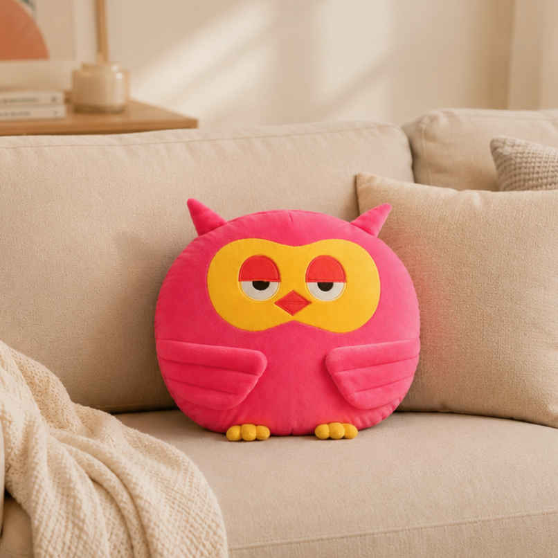 ToyTales Cushion Owl Plush Toy | Stuffed Animal Soft Toy | Birthday Gift for Kids | Gift Baby | 30cm