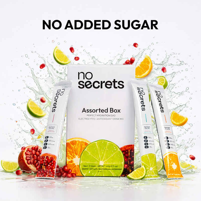 No Secrets Perfect Hydration Duo Electrolytes & Antioxidants Assorted Box