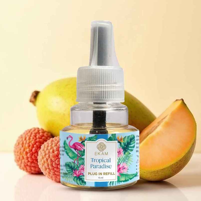 Ekam Tropical Paradise Scented Air Freshener Plug-In Refill | 1 x Refill Bottle