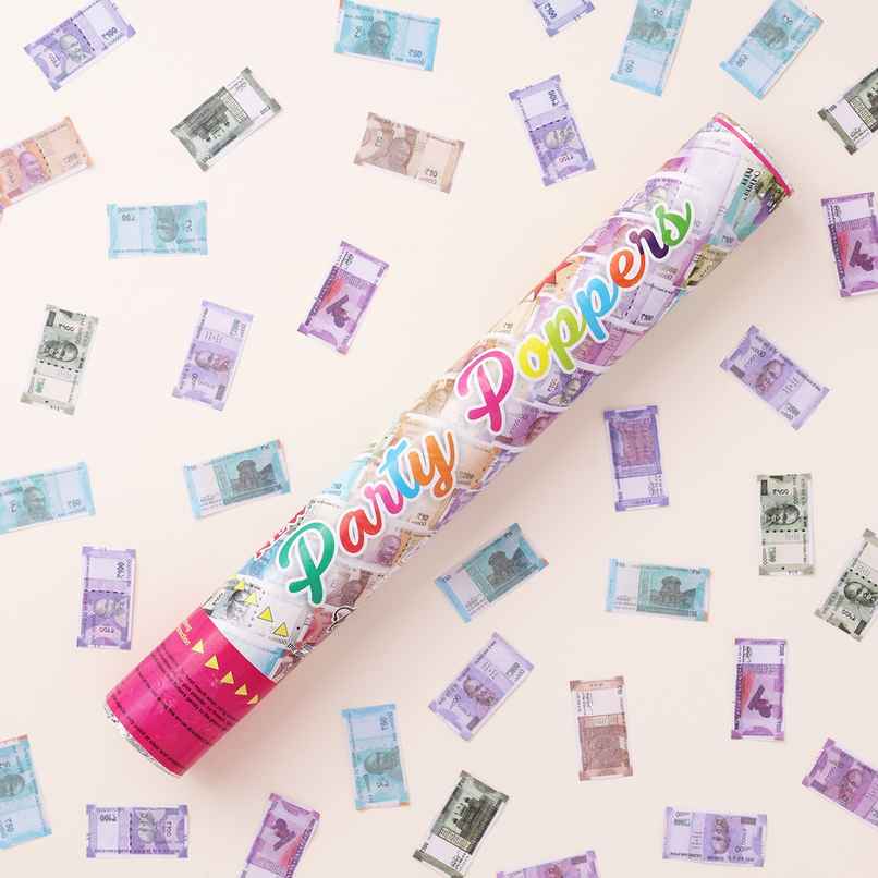 Money Cash Party Popper | Birthday Celebration Confetti Popper | Party Shooter | Propcon