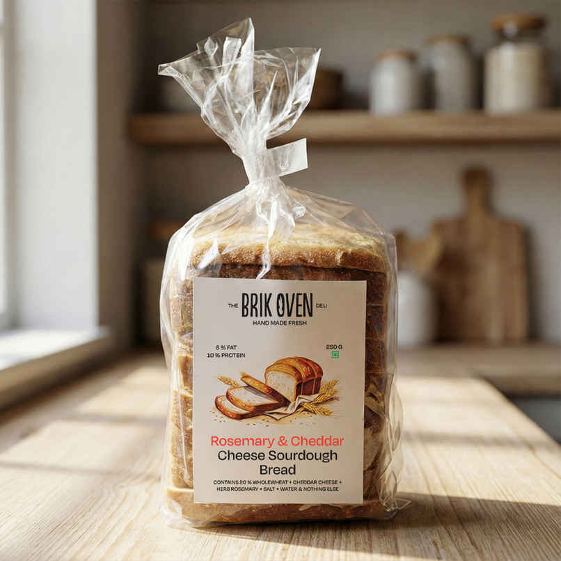 Brik Oven Rosemary & Cheddar Cheese Sour Dough Bread