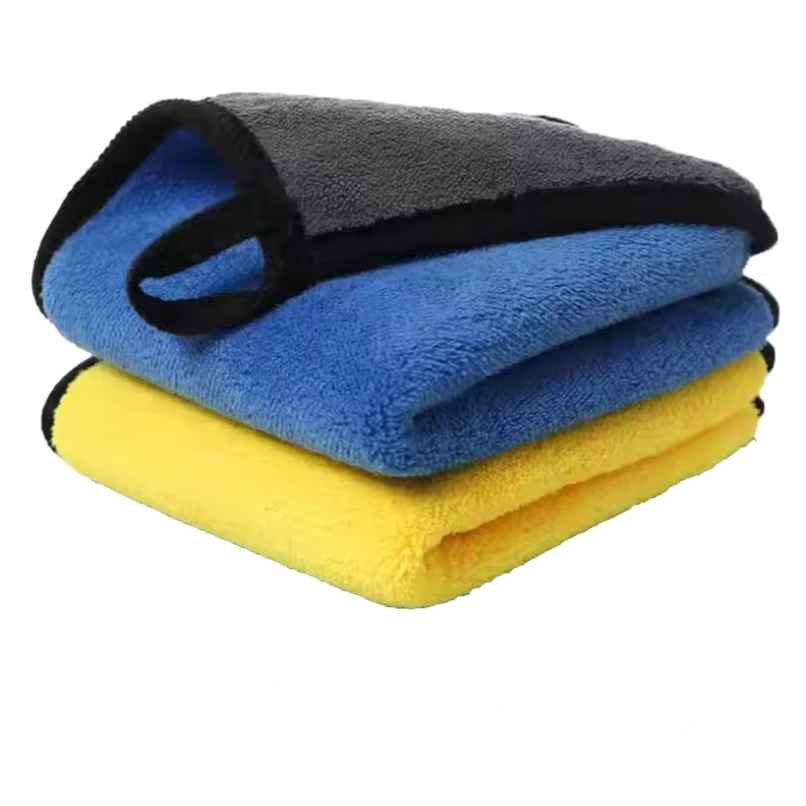 Sheen Microfiber Car Cleaning Cloth (Pack of 2) - Assorted | 800 GSM