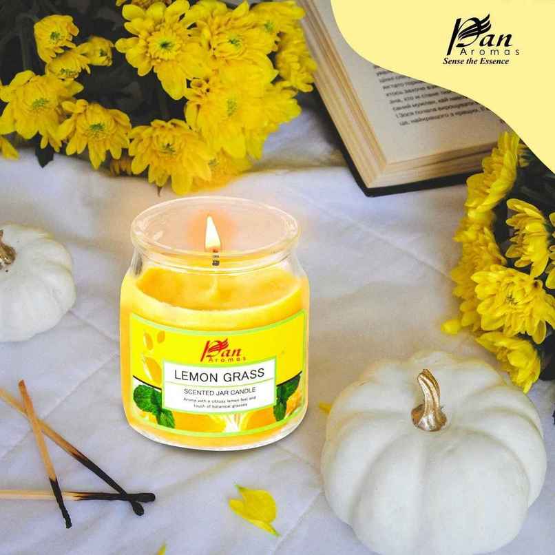 Pan Aromas Jar Candle With Lid | Lemon Grass Pan Aromas Jar Candle With Lid | Lemon Grass
