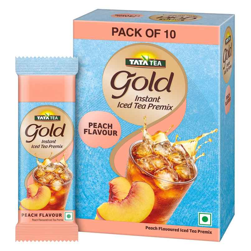 Tata Tea Gold Instant Peach Iced Tea Premix