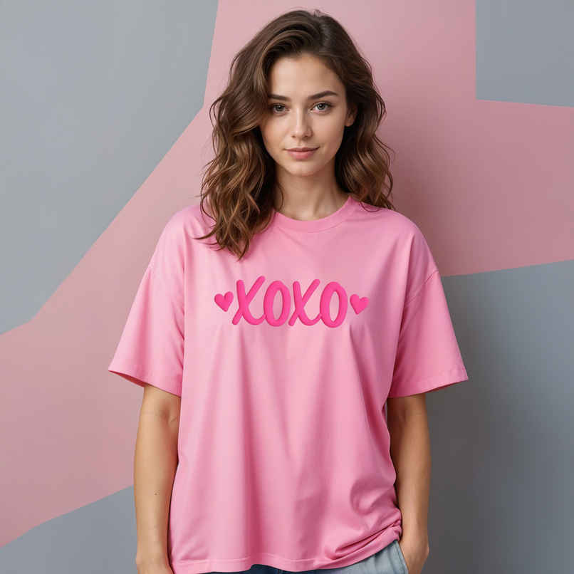 Smartees Valentines Women's Tshirt | Pink | S Smartees Valentines Women's Tshirt | Pink | S