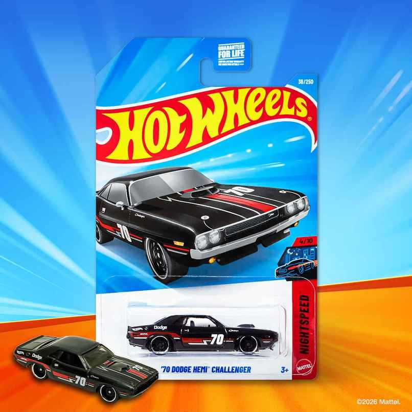 Hot Wheels Worldwide Basic HW70 Dodge Hemi Challenger Car Toy for Kids & Collectors Hot Wheels Worldwide Basic HW70 Dodge Hemi Challenger Car Toy for Kids & Collectors
