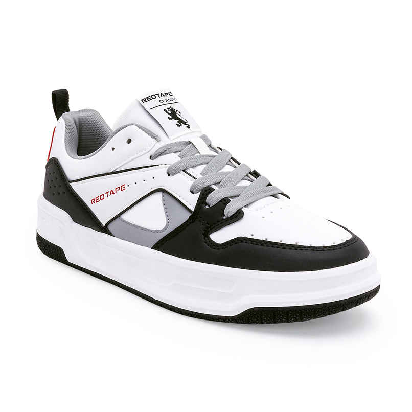 Red Tape Men's Sneakers | RSL0182M | White and Black - UK 8